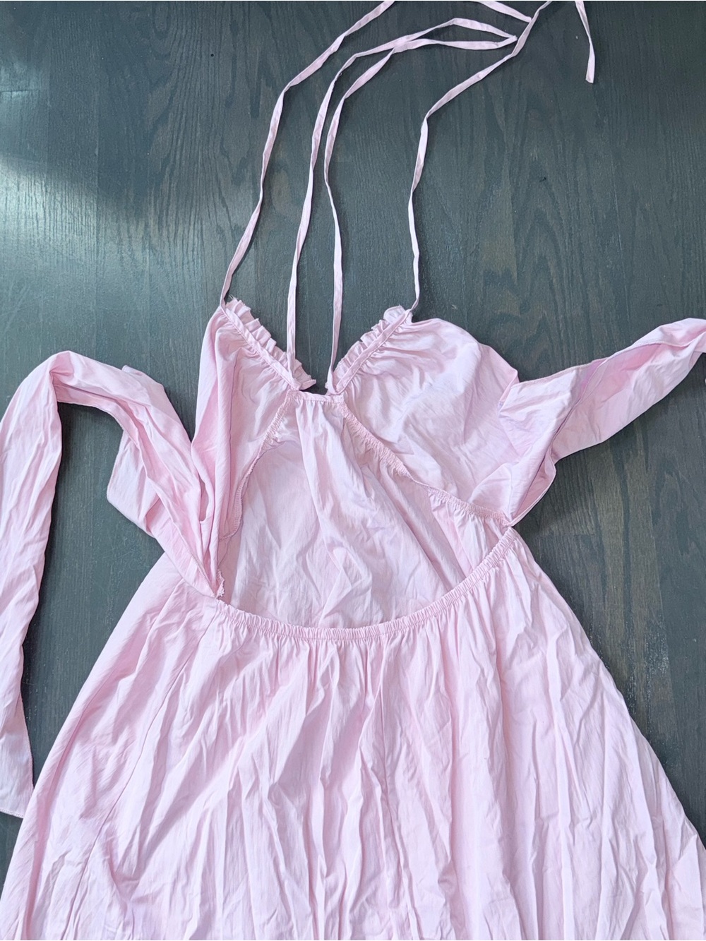 Women’s Pink Halter Maxi Dress - Picture 4 of 8
